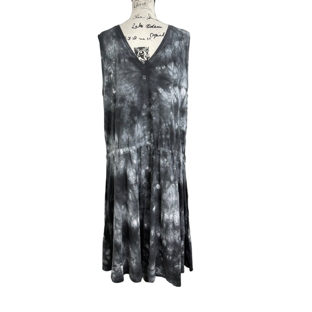Sweaty Betty Take It Easy Tie Dye Dress Black Gray Sleeveless Womens Size US 16 - Picture 3 of 9